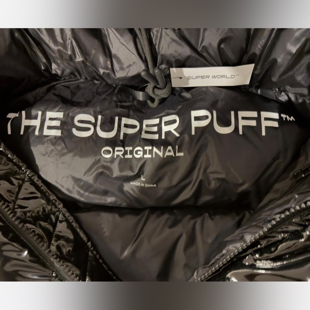 Aritzia Super Puff Coat - Gloss Black NWT - Picture 4 of 8